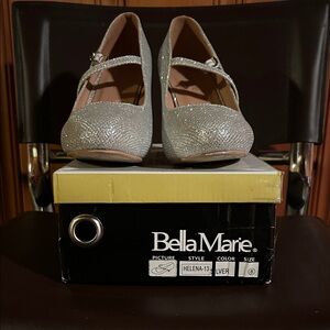 Bella Marie Sparkling Silver Heels